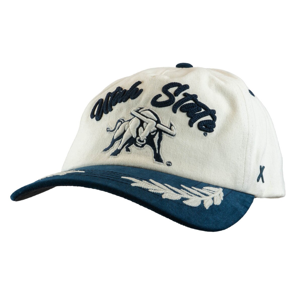 Utah State Aggie Bull Laurel Stitched Adjustable Cap